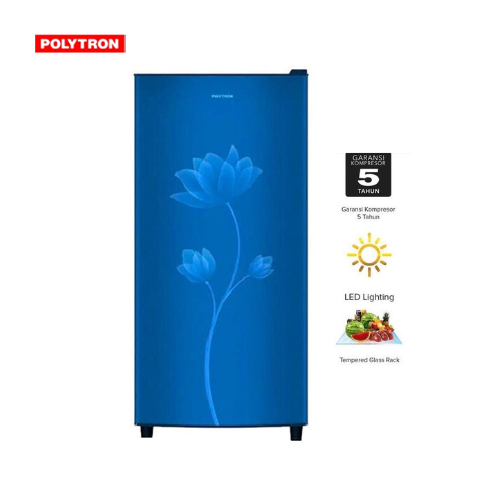 Polytron Kulkas One Door 150 Liter PRB 159 - Biru 